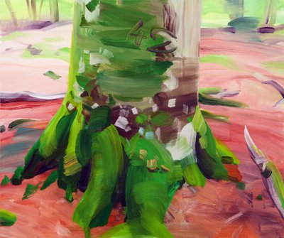 Metsä 27,2017 (akryyli kankaalle) tekijältä Olivier Morel