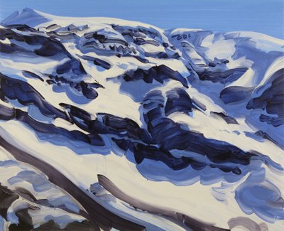 Leukerbad 31, 2014 (akryyli kankaalle) tekijältä Olivier Morel