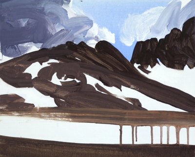 Leukerbad 7, 2012 (akryyli kankaalle) tekijältä Olivier Morel