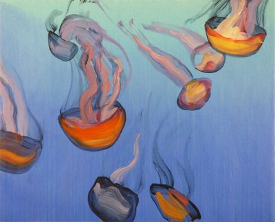 Méduses 15, 2013 (akryyli kankaalle) tekijältä Olivier Morel