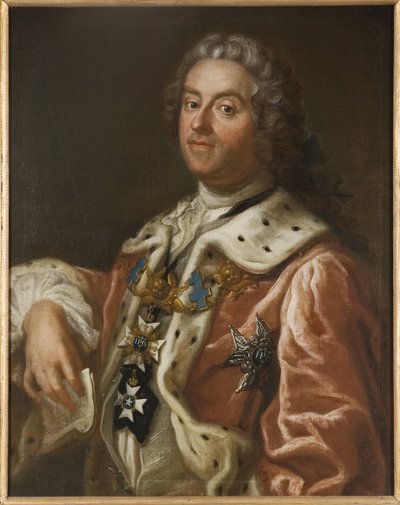 Comyte Charles Gustave de Tessin - Carl Gustaf Tessinin (1695-1770) muotokuva, kirjoittanut Arenius, Olof (1700-1766). Öljy kankaalle tekijältä Olof Arenius