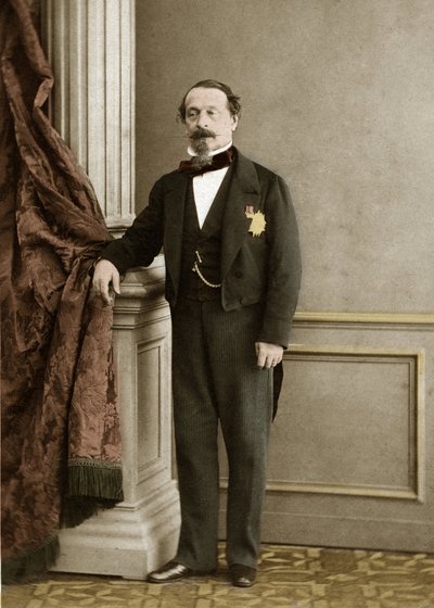 Olympe Aguado de las Marismasin (1827-1894) muotokuva Napoleon III:sta - myöhempi väritys tekijältä Olympe Aguado
