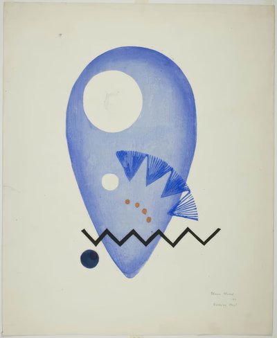 Sininen kukka (Blaue Blume) tekijältä Onchi Kôshirô