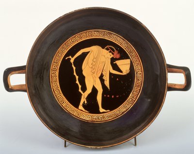 Ullakko Punahahmo kylix, 500-480 eKr. (keraaminen) tekijältä Onesimos Painter