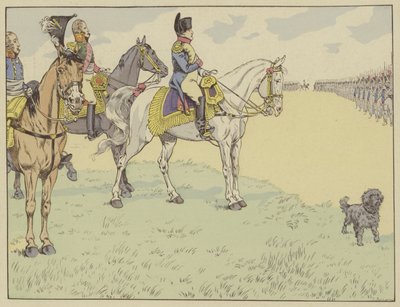 Napoleon arvioi Ranskan armeijaa Tilsitin sopimusten allekirjoittamisen jälkeen 7. heinäkuuta 1807 tekijältä Onfray de Breville Job
