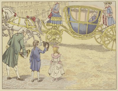 Isänsä vei hänet Versaillesiin vuonna 1779, ja hän näki ensimmäistä kertaa kuninkaan, Ludvig XVI, jonka hän jatkoi menestymään. tekijältä Onfray de Breville Job