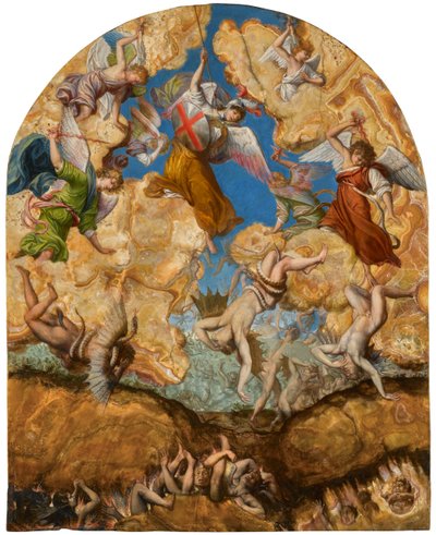 The Fall of the Rebel Angels, noin 1601. tekijältä Orazio Gentileschi