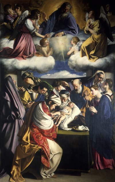 Kristuksen ympärileikkaus, 1607. tekijältä Orazio Gentileschi