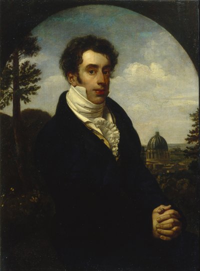 Prinssi Aleksanteri Mihailovitš Golitsynin muotokuva 1798-1858, 1819 tekijältä Orest Adamovich Kiprensky