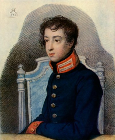 Alexandr Pavlovich Bakuninin muotokuva, 1813, 1965. tekijältä Orest Adamovich Kiprensky