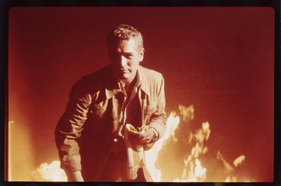 Paul Newman The Towering Inferno -elokuvan kuvauksissa tekijältä Orlando Suero