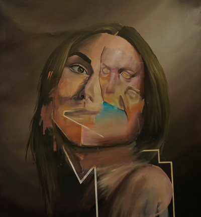 Puhdas, 2021-23 (öljy pellavalle) tekijältä Oscar Nin