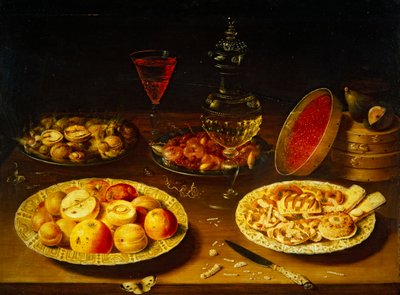 Asetelma (öljy paneelille) tekijältä Osias the Elder Beert