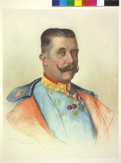 Itävallan arkkiherttua Este Franz Ferdinand tekijältä Oskar Bruch