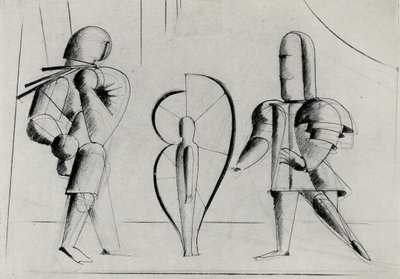 Bauhausin näyttämöltä Bauhausin näyttämö, 1925. tekijältä Oskar Schlemmer