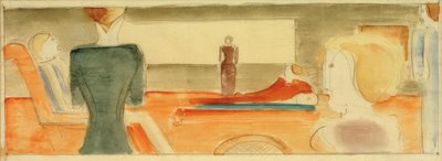 Interieur mit sechs Kuva I tekijältä Oskar Schlemmer