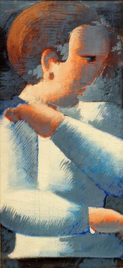 Junge Blauweißissa tekijältä Oskar Schlemmer