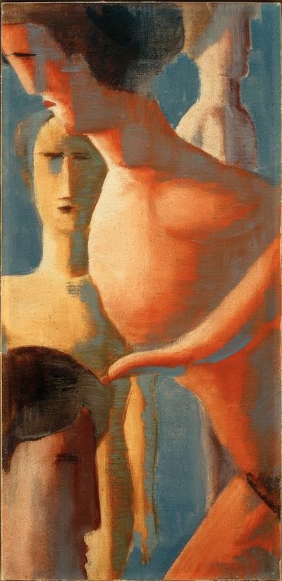 Kleine Komposition II, Gelbrote Gruppe tekijältä Oskar Schlemmer