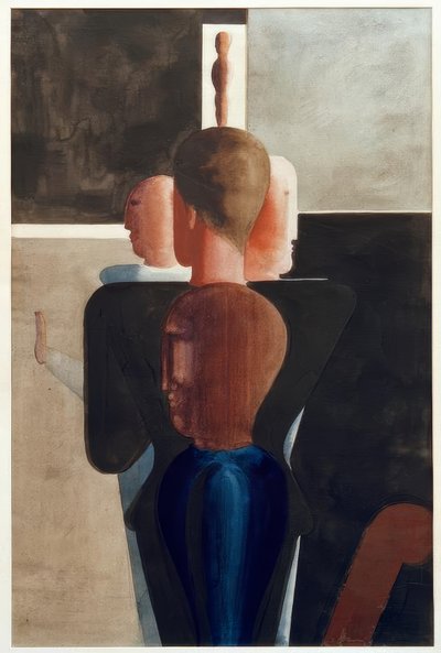 Samakeskinen ryhmä avaruudessa tekijältä Oskar Schlemmer