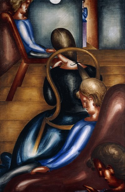 suuri istuva ryhmä 1; Suuri istumaryhmä 1 tekijältä Oskar Schlemmer