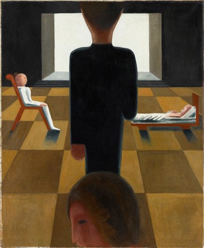 Lepohuone, 1925. tekijältä Oskar Schlemmer