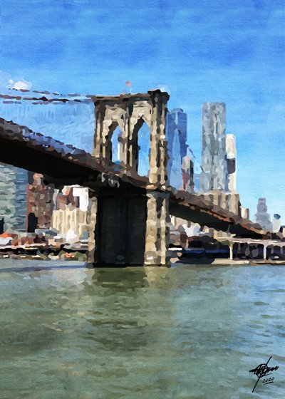 Brooklynin sillan heijastukset tekijältä Osvaldo Russo