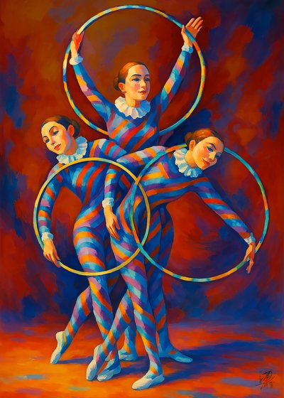 Harlequin-kehätanssijat tekijältä Osvaldo Russo
