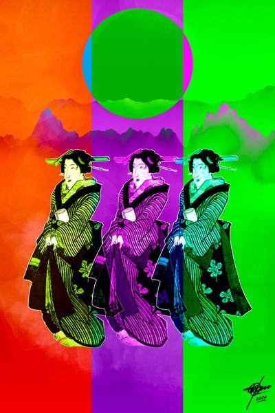 Pop Art -geishatrio tekijältä Osvaldo Russo