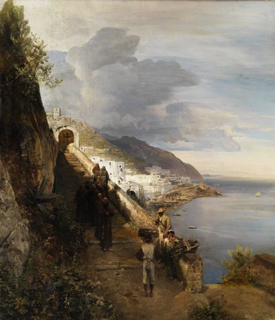 Amalfin rannikko tekijältä Oswald Achenbach