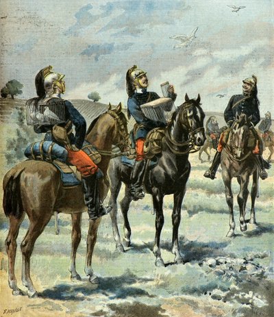 Ranskalaiset lohikäärmeet kommunikoivat kirjekyyhkyjen kanssa. tekijältä Oswaldo Tofani