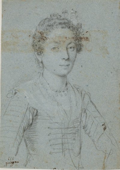 Naisen muotokuva, puolipitkä tekijältä Ottavio Mario Leoni