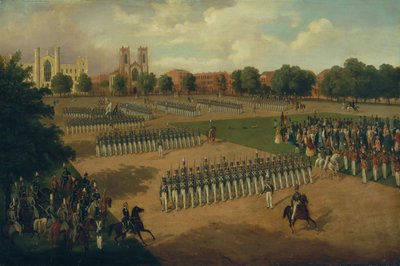 Seventh Regiment on Review, Washington Square, New York, 1851. tekijältä Otto Boetticher