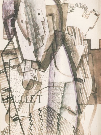 Figuuri seinien edessä, 1916 tekijältä Otto Gutfreund