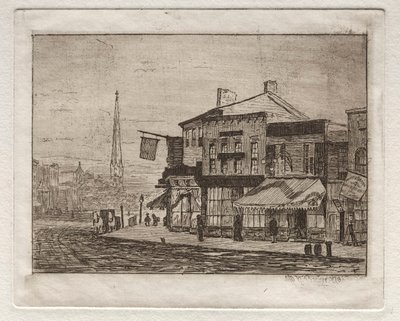 Cleveland, Woodland Avenue ja Eagle Street, 1878. tekijältä Otto H. Bacher