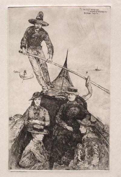 Venetsian etsaus, 1881. tekijältä Otto H. Bacher
