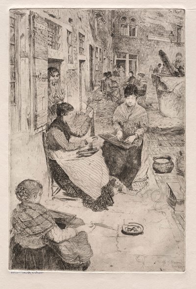 Venetsian etsaukset: Helminauhat, 1882. tekijältä Otto H. Bacher