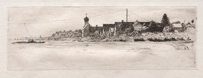 Lautta Schwabel Weississä, 1879. tekijältä Otto H. Bacher
