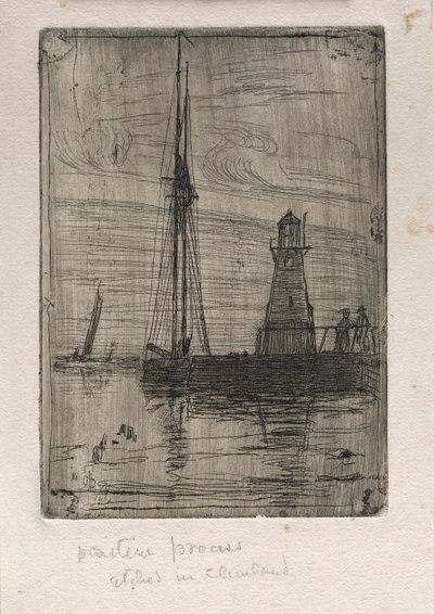 River Pier, 1890. tekijältä Otto H. Bacher