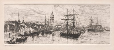 Shipping ja Ducal Palace, 1888. tekijältä Otto H. Bacher