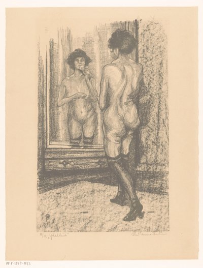 Turhamaisuus (alkuperäinen nimi esineessä) tekijältä Otto Hanrath (signed by artist)