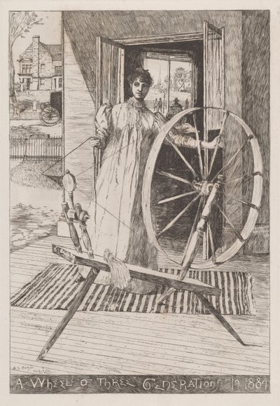 Pyörivällä pyörällä, n. 1884. tekijältä Otto Henry Bacher