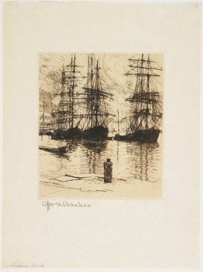 Shipping, Venetsia, 1879-1880 tekijältä Otto Henry Bacher