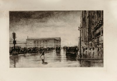Sateinen päivä, Michigan Avenue tekijältä Otto J. Schneider