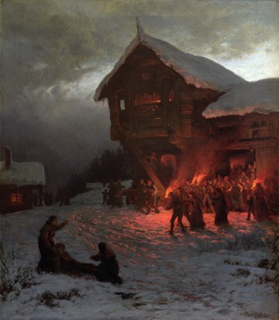 Taistele joulujuhlissa tekijältä Otto Ludvig Sinding