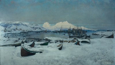 Talvipäivä Lofootilla, Bodøssa tekijältä Otto Ludvig Sinding