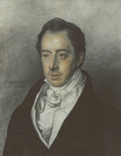 Nikolai Ivanovitš Turgenevin muotokuva 1789-1871, 1823 tekijältä Otto Oesterreich