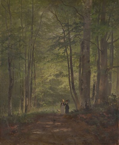 Waldinneres mit Staffage tekijältä Otto Seitz