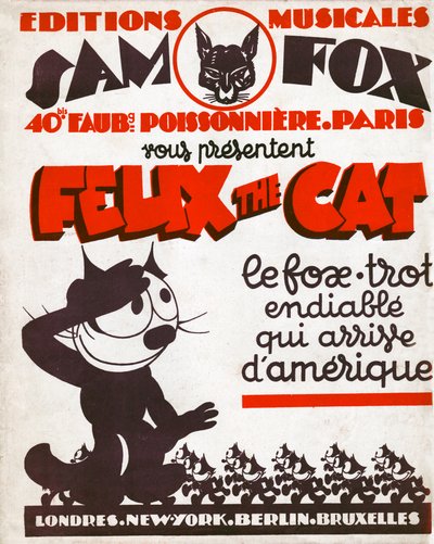 Kissa Felix. (kaiverrus, noin 1930) tekijältä Otto and Sullivan Pat Messmer
