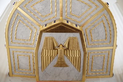 Pyhän Hengen Am Steinhofin kirkko (kirkko Leopold), Wien, Itävalta (kuva) tekijältä Otto Wagner