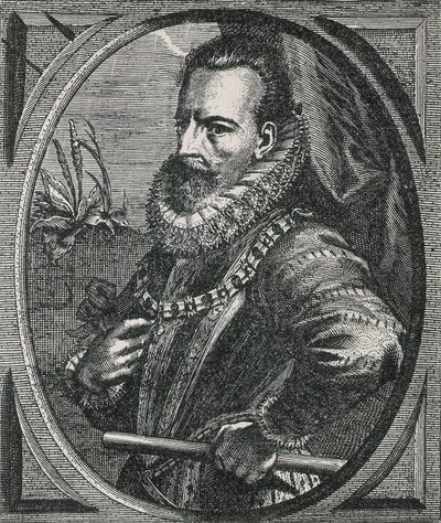 Muotokuva condottiere Alexander (Alessandro) Farnesesta, Parman herttuasta, Alamaiden kuvernööristä (1545-1592), Otto van Veenin (1556-1629) mukaan (kaiverrus) tekijältä Otto van Veen